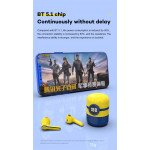 Wholesale TWS Minions Design Style True Wireless Earbuds Touch Control Bluetooth Wireless Headset (Blue Yellow)